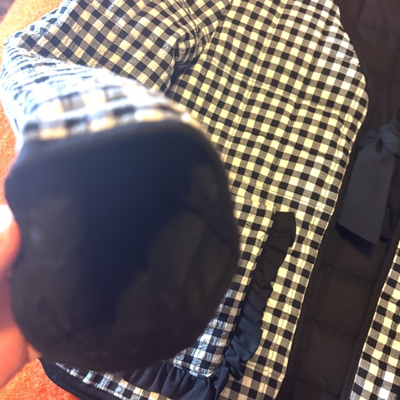 Stoosh black and white gingham reversible quilted blazer jacket NWT - Picture 7 of 12